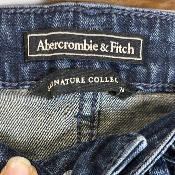 Abercrombie & Fitch Womens Jeans Size 27 Blue Super Skinny Low RiseDenim Bottoms - Picture 3 of 11